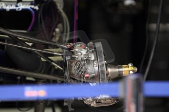 World © Octane Photographic Ltd. F1 Monaco - Monte Carlo - Pitlane. Infiniti Red Bull Racing RB9 front brake assembly. Friday 24th May 2013. Digital Ref : 0695cb7d1538