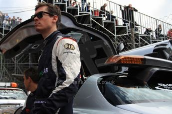 World © Octane Photographic Ltd. F1 Monaco - Monte Carlo - Pitlane. Alan van der Merwe (medical car driver) with the Mercedes SLS AMG safety car. Friday 24th May 2013. Digital Ref : 0695cb7d1597