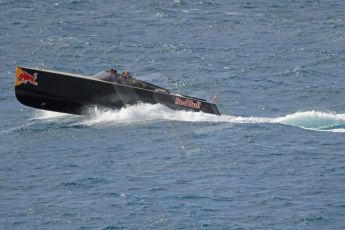 World © Octane Photographic Ltd. F1 Monaco GP, Monte Carlo - Saturday 25th May - Practice 3. Infiniti Red Bull Racing shuttle speed boat. Digital Ref : 0707cb7d2155