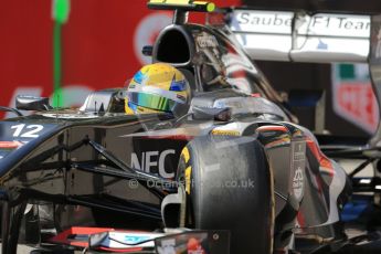 World © Octane Photographic Ltd. F1 Monaco GP, Monte Carlo - Saturday 25th May - Practice 3. Sauber C32 - Esteban Gutierrez. Digital Ref : 0707lw1d9436