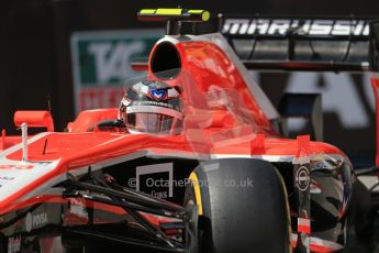 World © Octane Photographic Ltd. F1 Monaco GP, Monte Carlo - Saturday 25th May - Practice 3. Marussia F1 Team MR02 - Max Chilton. Digital Ref : 0707lw1d9499