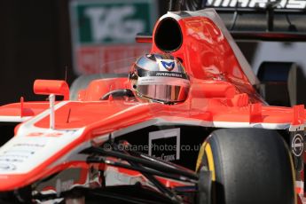 World © Octane Photographic Ltd. F1 Monaco GP, Monte Carlo - Saturday 25th May - Practice 3. Marussia F1 Team MR02 - Jules Bianchi. Digital Ref : 0707lw1d9521