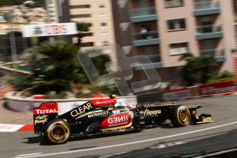World © Octane Photographic Ltd. F1 Monaco GP, Monte Carlo - Saturday 25th May - Practice 3. Lotus F1 Team E21 - Romain Grosjean. Digital Ref : 0707lw7d8294