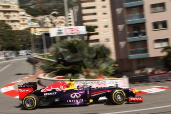 World © Octane Photographic Ltd. F1 Monaco GP, Monte Carlo - Saturday 25th May - Practice 3. Infiniti Red Bull Racing RB9 - Mark Webber. Digital Ref : 0707lw7d8358