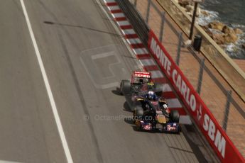 World © Octane Photographic Ltd. F1 Monaco GP, Monte Carlo - Saturday 25th May - Practice 3. Scuderia Toro Rosso STR 8 - Daniel Ricciardo. Digital Ref : 0707lw7d8441