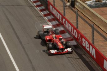 World © Octane Photographic Ltd. F1 Monaco GP, Monte Carlo - Saturday 25th May - Practice 3. Scuderia Ferrari F138 - Fernando Alonso. Digital Ref : 0707lw7d8447