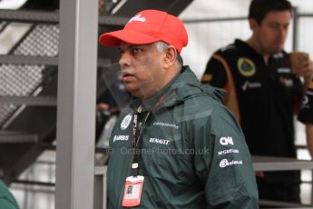 World © Octane Photographic Ltd. Monaco F1 Post Qualifying - Monte Carlo. Caterham - Tony Fernendes. Digital Ref : 0708cb7d2547