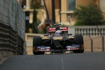 World © Octane Photographic Ltd. F1 Monaco GP, Monte Carlo - Saturday 25th May - Qualifying. Scuderia Toro Rosso STR8 - Jean-Eric Vergne. Digital Ref : 0708lw1d0029