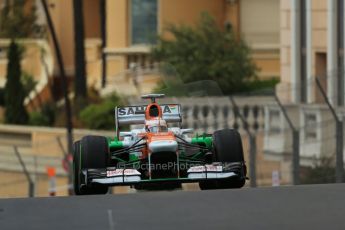 World © Octane Photographic Ltd. F1 Monaco GP, Monte Carlo - Saturday 25th May - Qualifying. Sahara Force India VJM06 - Paul di Resta. Digital Ref : 0708lw1d0053