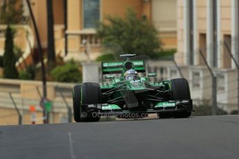 World © Octane Photographic Ltd. F1 Monaco GP, Monte Carlo - Saturday 25th May - Qualifying. Caterham F1 Team CT03 - Charles Pic. Digital Ref : 0708lw1d0064