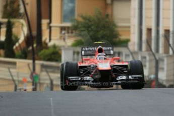 World © Octane Photographic Ltd. F1 Monaco GP, Monte Carlo - Saturday 25th May - Qualifying. Marussia F1 Team MR02 - Max Chilton. Digital Ref : 0708lw1d9688