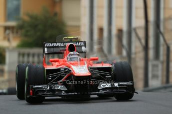World © Octane Photographic Ltd. F1 Monaco GP, Monte Carlo - Saturday 25th May - Qualifying. Marussia F1 Team MR02 - Max Chilton. Digital Ref : 0708lw1d9692