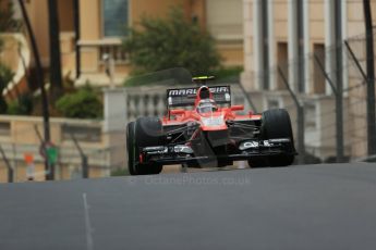 World © Octane Photographic Ltd. F1 Monaco GP, Monte Carlo - Saturday 25th May - Qualifying. Marussia F1 Team MR02 - Max Chilton. Digital Ref : 0708lw1d9848