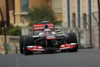World © Octane Photographic Ltd. F1 Monaco GP, Monte Carlo - Saturday 25th May - Qualifying. Vodafone McLaren Mercedes MP4/28 - Jenson Button. Digital Ref : 0708lw1d9941