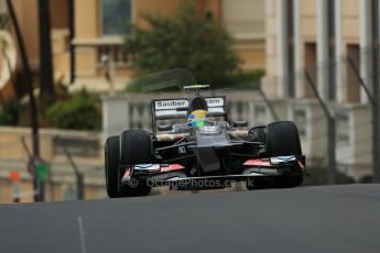 World © Octane Photographic Ltd. F1 Monaco GP, Monte Carlo - Saturday 25th May - Qualifying. Sauber C32 - Esteban Gutierrez. Digital Ref : 0708lw1d9969