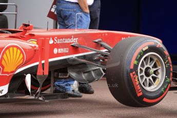 World © Octane Photographic Ltd. Monaco F1 Post Qualifying pitlane - Monte Carlo. Scuderia Ferrari F138 turning vanes. Digital Ref : 0708lw7d2700