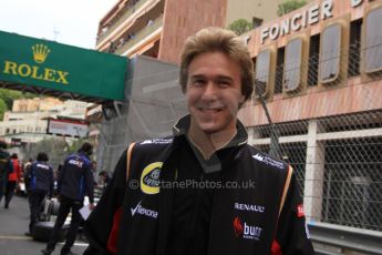 World © Octane Photographic Ltd. Monaco F1 - GP2 grid - Monte Carlo. Davide Valsecchi - Lotus F1 Team's reserve driver. Digital Ref : 0708lw7d2777
