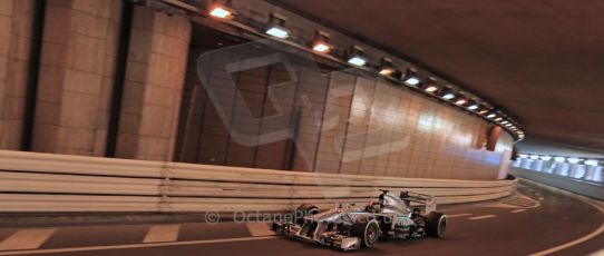 World © 2013 Octane Photographic Ltd. F1 Monaco GP, Monte Carlo -Thursday 23rd May 2013 - Practice 1. Mercedes – Lewis Hamilton. Digital Ref : 0692lw1d6889