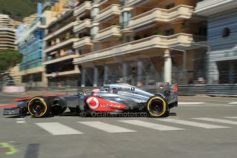 World © 2013 Octane Photographic Ltd. F1 Monaco GP, Monte Carlo - Thursday 23rd May 2013 - Practice 1. Vodafone McLaren Mercedes MP4/28 - Jenson Button. Digital Ref : 0692lw1d7024