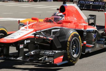 World © 2013 Octane Photographic Ltd. F1 Monaco GP, Monte Carlo -Thursday 23rd May 2013 - Practice 1. Marussia F1 Team MR02 - Jules Bianchi. Digital Ref : 0692lw1d7249