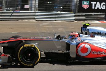 World © 2013 Octane Photographic Ltd. F1 Monaco GP, Monte Carlo - Thursday 23rd May 2013 - Practice 1. Vodafone McLaren Mercedes MP4/28 - Jenson Button. Digital Ref : 0692lw1d7285