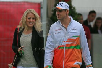 World © Octane Photographic Ltd. F1 Spanish GP - Friday 10th May 2013 paddock. Adrian Sutil - Sahara Force India. Digital Ref : 0658cb1d8736