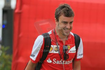 World © Octane Photographic Ltd. F1 Spanish GP - Friday 10th May 2013 paddock. Fernando Alonso - Scuderia Ferrari. Digital Ref : 0658cb1d8776