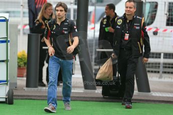 World © Octane Photographic Ltd. F1 Spanish GP - Friday 10th May 2013 paddock. Jerome d'Ambrosio - Lotus. Digital Ref : 0658cb1d8789