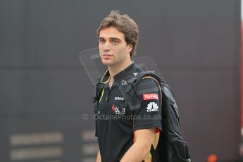 World © Octane Photographic Ltd. F1 Spanish GP - Friday 10th May 2013 paddock. Jerome d'Ambrosio - Lotus. Digital Ref : 0658cb1d8798