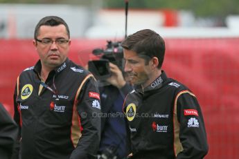 World © Octane Photographic Ltd. F1 Spanish GP - Friday 10th May 2013 paddock. Eric Boulier - Lotus. Digital Ref : 0658cb1d8831