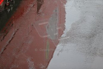 World © Octane Photographic Ltd. F1 Spanish GP, Circuit de Catalunya, Friday 10th May 2013. Practice 1. Rainy Reflections - Scuderia Ferrari Digital Ref : 0659cb1d8844