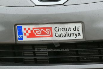 World © Octane Photographic Ltd. F1 Spanish GP, Circuit de Catalunya, Friday 10th May 2013. Practice 1. Even the circuit cars want Catalan independence (Catalonia independence). Digital Ref : 0659cb1d8857