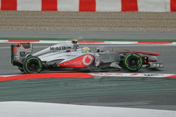 World © Octane Photographic Ltd. F1 Spanish GP, Circuit de Catalunya, Friday 10th May 2013. Practice 1. Sergio Perez - Vodafone McLaren Mercedes MP4/28. Digital Ref : 0659cb1d8903