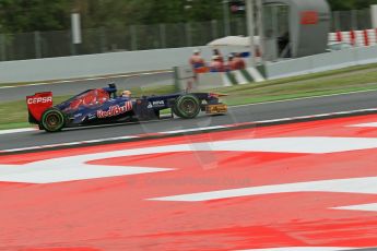 World © Octane Photographic Ltd. F1 Spanish GP, Circuit de Catalunya, Friday 10th May 2013. Practice 1. Jean-Eric Vergne - Toro Rosso STR8. Digital Ref : 0659cb1d8988