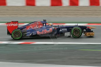 World © Octane Photographic Ltd. F1 Spanish GP, Circuit de Catalunya, Friday 10th May 2013. Practice 1. Jean-Eric Vergne - Toro Rosso STR8. Digital Ref : 0659cb1d9052