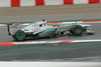 World © Octane Photographic Ltd. F1 Spanish GP, Circuit de Catalunya, Friday 10th May 2013. Practice 1. Nico Rosberg - Mercedes AMG Petronas. Digital Ref : 0659cb1d9065