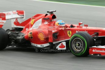 World © Octane Photographic Ltd. F1 Spanish GP, Circuit de Catalunya, Friday 10th May 2013. Practice 1. Fernando Alonso - Scuderia Ferrari. Digital Ref : 0659cb1d9103