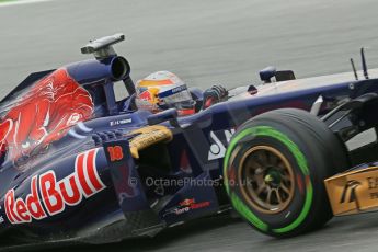 World © Octane Photographic Ltd. F1 Spanish GP, Circuit de Catalunya, Friday 10th May 2013. Practice 1. Jean-Eric Vergne - Toro Rosso STR8. Digital Ref : 0659cb1d9138