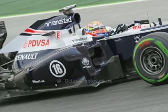 World © Octane Photographic Ltd. F1 Spanish GP, Circuit de Catalunya, Friday 10th May 2013. Practice 1. Pastor Maldonado - Williams. Digital Ref : 0659cb1d9144