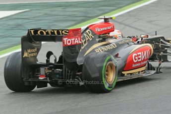 World © Octane Photographic Ltd. F1 Spanish GP, Circuit de Catalunya, Friday 10th May 2013. Practice 1. Romain Grosjean - Lotus. Digital Ref : 0659cb1d9163