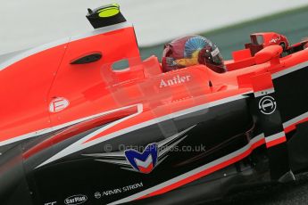 World © Octane Photographic Ltd. F1 Spanish GP, Circuit de Catalunya, Friday 10th May 2013. Practice 1. Rodolfo Gonzales - Marussia. Digital Ref : 0659cb1d9253