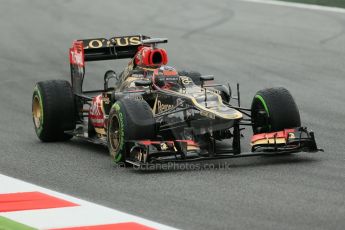 World © Octane Photographic Ltd. F1 Spanish GP, Circuit de Catalunya, Friday 10th May 2013. Practice 1. Kimi Raikkonen - Lotus. Digital Ref : 0659cb1d9325