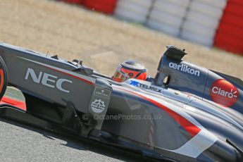 World © Octane Photographic Ltd. F1 Spanish GP, Circuit de Catalunya, Friday 10th May 2013. Practice 2. Sauber - Nico Hulkenberg. Digital Ref : 0661cb1d9421