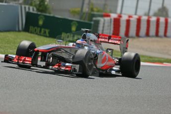 World © Octane Photographic Ltd. F1 Spanish GP, Circuit de Catalunya, Friday 10th May 2013. Practice 2. Vodafone McLaren Mercedes - Jenson Button. Digital Ref : 0661cb1d9492