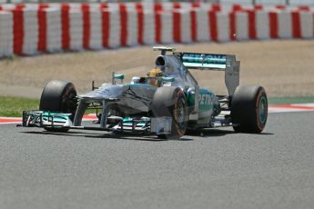 World © Octane Photographic Ltd. F1 Spanish GP, Circuit de Catalunya, Friday 10th May 2013. Practice 2. Mercedes - Nico Rosberg. Digital Ref : 0661cb1d9533