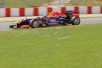 World © Octane Photographic Ltd. F1 Spanish GP, Circuit de Catalunya, Friday 10th May 2013. Practice 2. Infiniti Red Bull Racing - Sebastian Vettel. Digital Ref : 0661cb7d8859