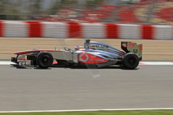 World © Octane Photographic Ltd. F1 Spanish GP, Circuit de Catalunya, Friday 10th May 2013. Practice 2. Vodafone McLaren Mercedes - Jenson Button. Digital Ref : 0661cb7d8932