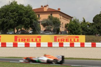 World © Octane Photographic Ltd. F1 Spanish GP, Circuit de Catalunya, Friday 10th May 2013. Practice 2. Sahara Force India - Adrian Sutil. Digital Ref : 0661cb7d8946