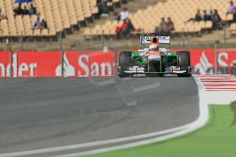 World © 2013 Octane Photographic Ltd. F1 Spanish GP, Circuit de Catalunya - Saturday 11th May 2013 - F1 Practice 3. Force India, VJM06, Paul di Resta. Digital Ref : 0664cb1d0705