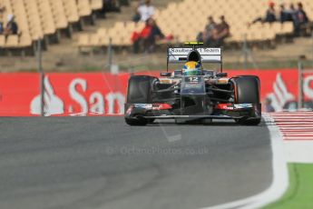 World © 2013 Octane Photographic Ltd. F1 Spanish GP, Circuit de Catalunya - Saturday 11th May 2013 - F1 Practice 3. Sauber C32, Esteban Gutierrez. Digital Ref : 0664cb1d0713